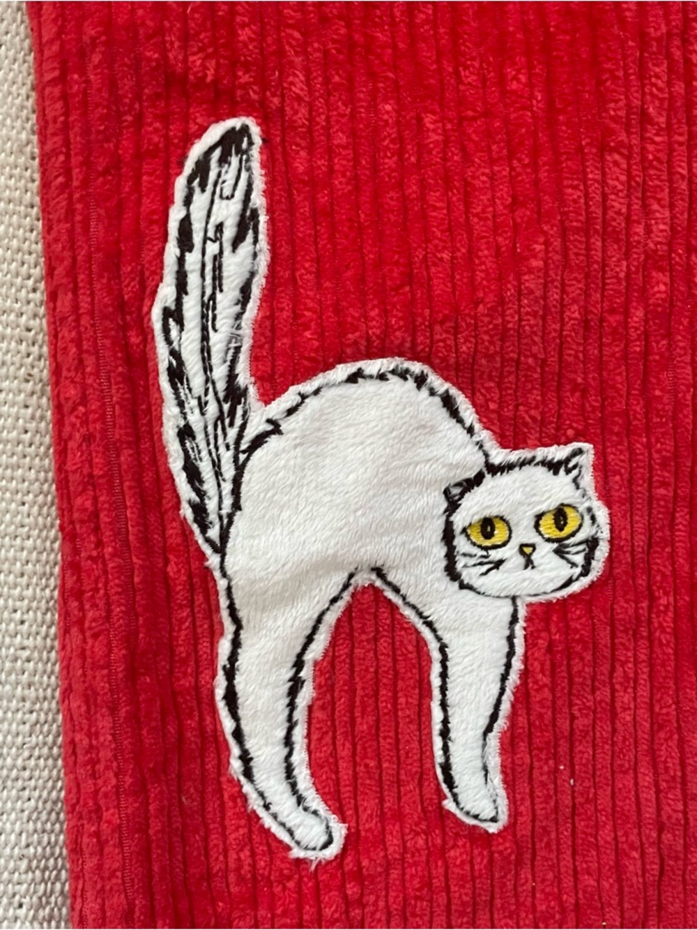Mini Rodini Scared Cat Flare Pants - Picture 2 of 3